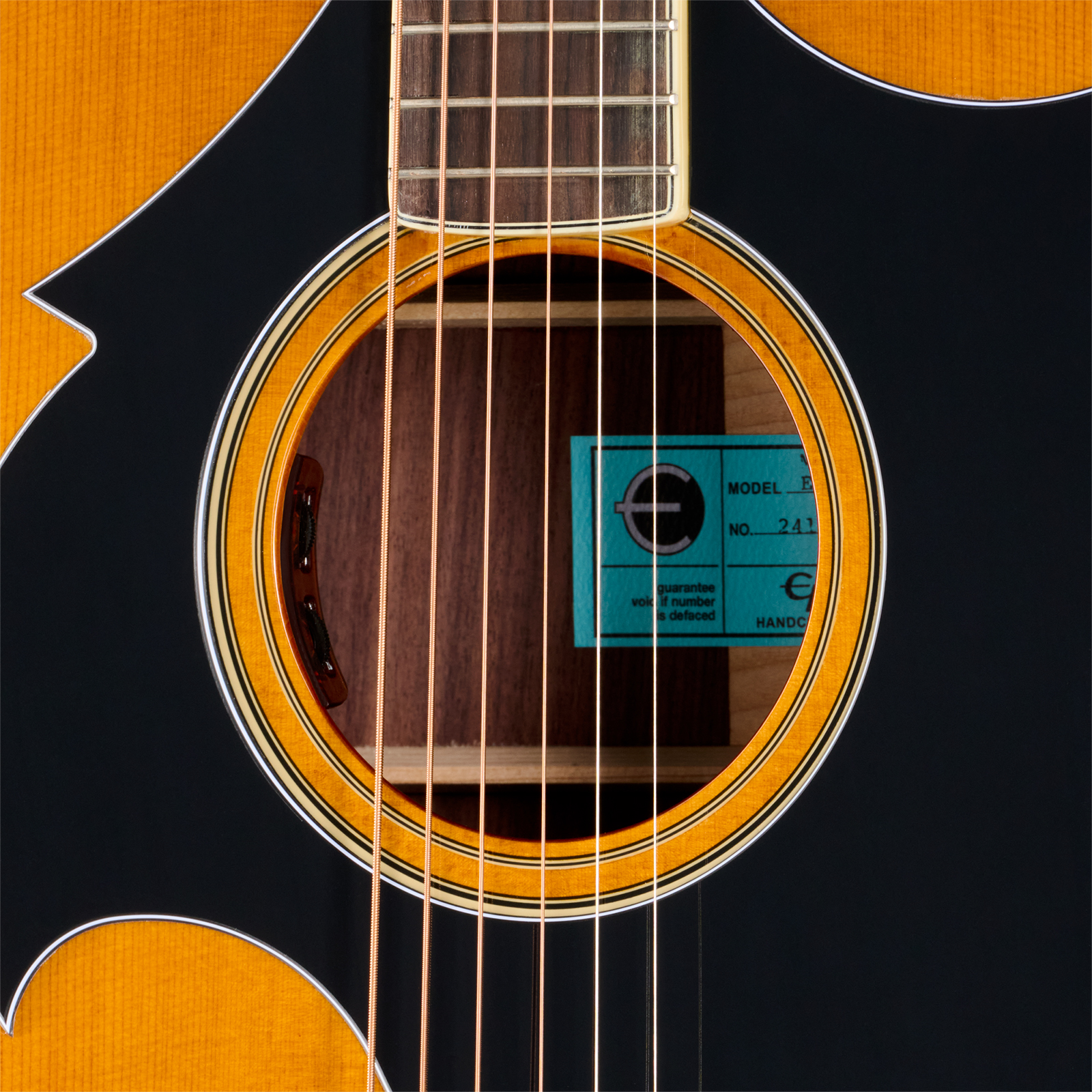 Epiphone Marcus King El Dorado Dreadnought Shsc Epicea Palissandre Rw - Antique Natural - Semi-Hollow E-Gitarre - Variation 4