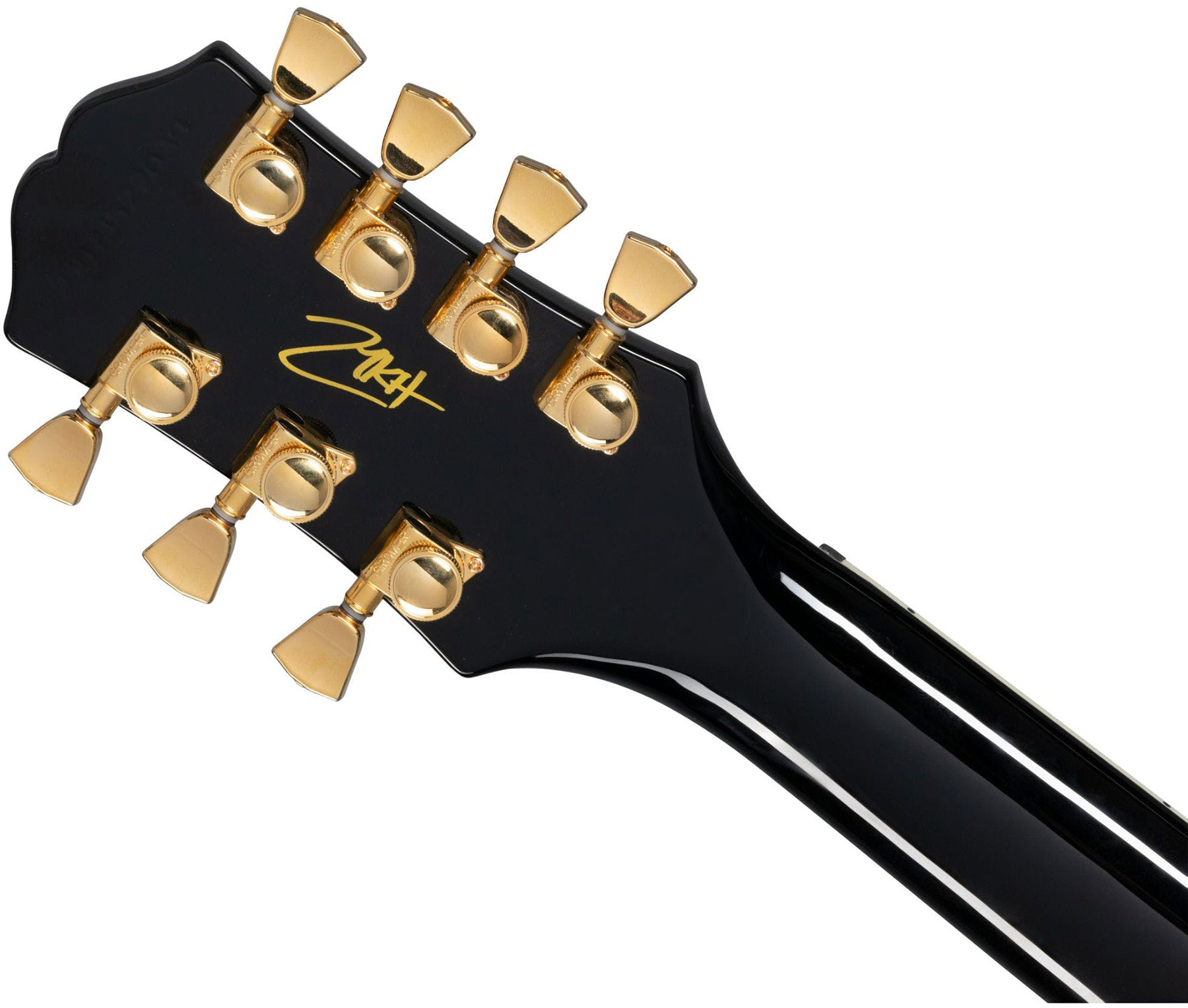 Epiphone Matt Heafy Les Paul Custom Origins 7c Gaucher Signature 2h Fishman Fluence Custom Ht Eb - Ebony - E-Gitarre für Linkshänder - Variation 4