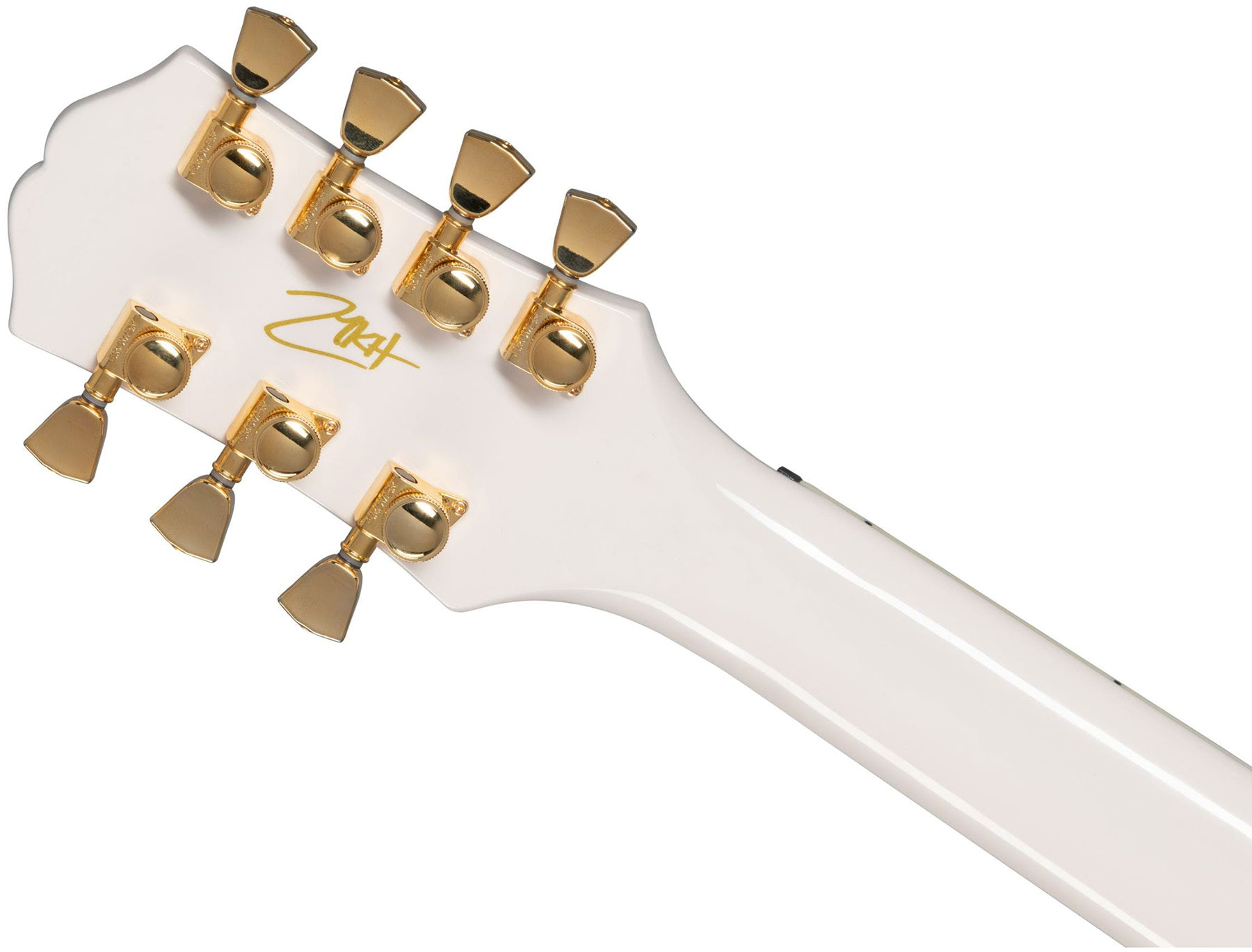 Epiphone Matt Heafy Les Paul Custom Origins 7c Lh Signature Gaucher 2h Fishman Fluence Ht Eb - Bone White - E-Gitarre für Linkshänder - Variation 4