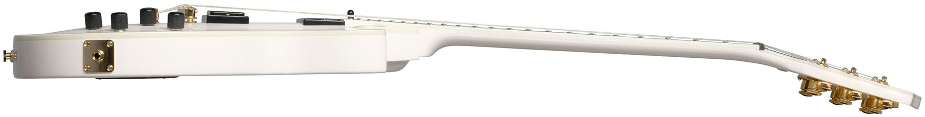 Epiphone Matt Heafy Les Paul Custom Origins Gaucher Signature 2h Fishman Fluence Custom Ht Eb - Bone White - E-Gitarre für Linkshänder - Variation 2