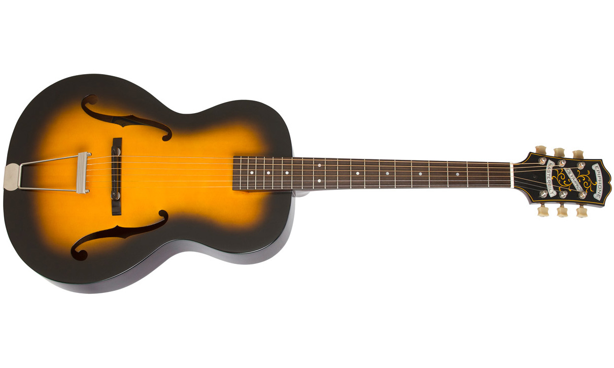 Epiphone Olympic Masterbilt Century Archtop Epicea Acajou 2016 - Vintage Burst - Elektroakustische Gitarre - Variation 1