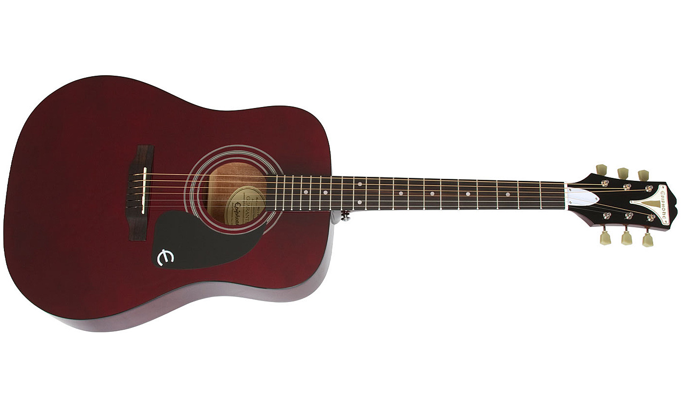 Epiphone Pro-1 Acoustic Dreadnought Epicea Acajou 2016 - Wine Red - Westerngitarre & electro - Variation 1
