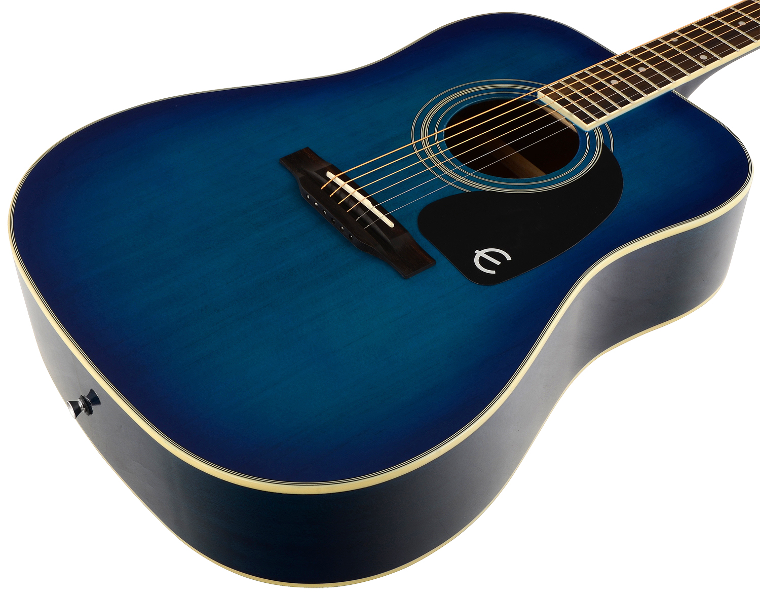 Epiphone Pro-1 Acoustic Dreadnought Epicea Acajou - Blueburst - Westerngitarre & electro - Variation 3