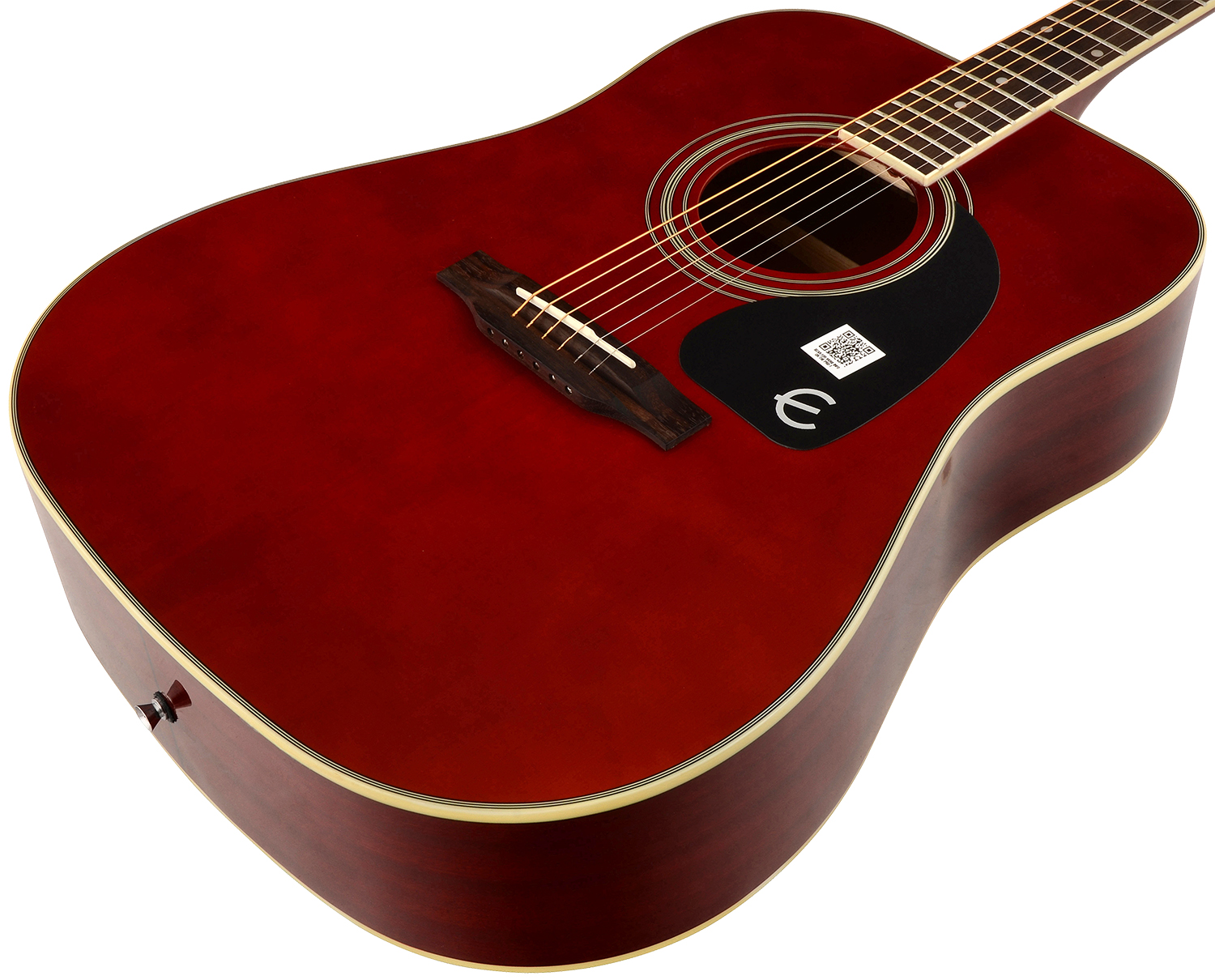 Epiphone Pro-1 Plus Acoustic Dreadnought Epicea Acajou - Wine Red - Westerngitarre & electro - Variation 1