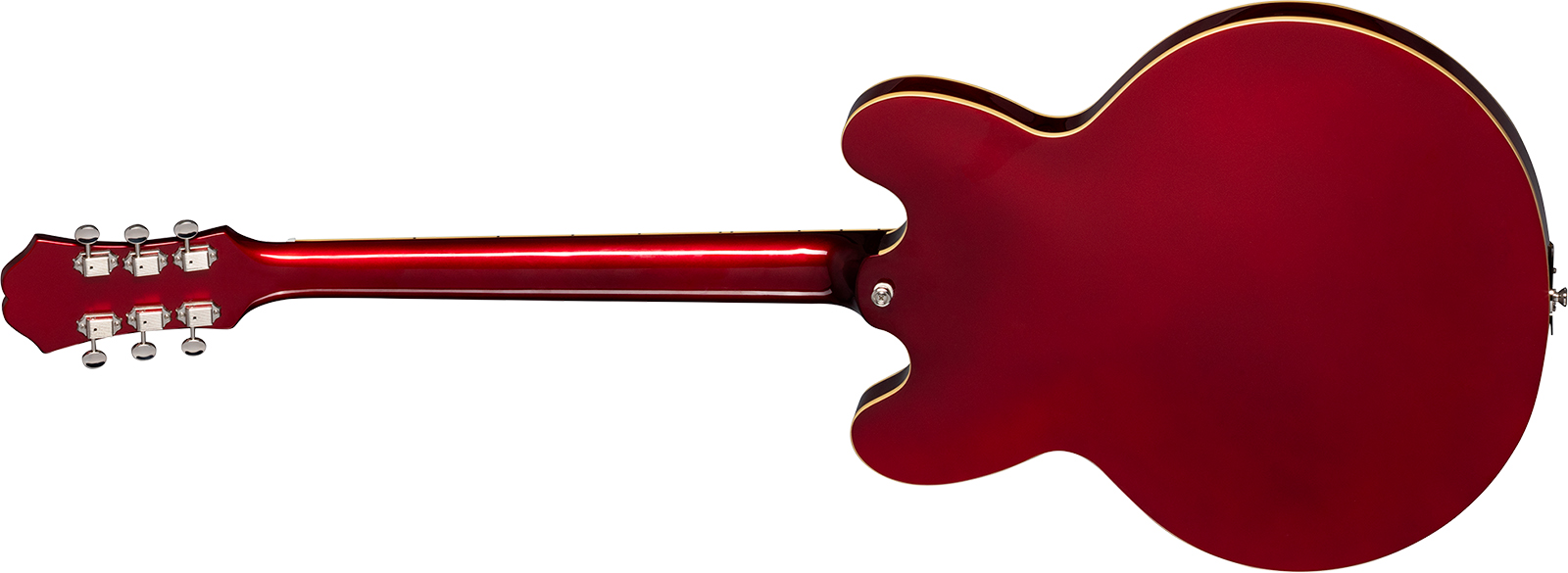 Epiphone Riviera Original Archtop 2mh Ht Rw - Sparkling Burgundy Top - Semi-Hollow E-Gitarre - Variation 1