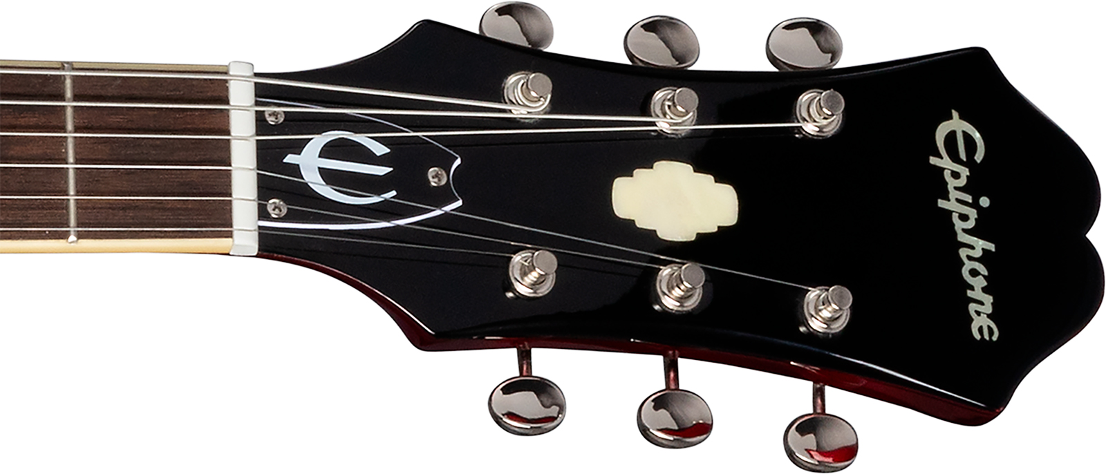 Epiphone Riviera Original Archtop 2mh Ht Rw - Sparkling Burgundy Top - Semi-Hollow E-Gitarre - Variation 4