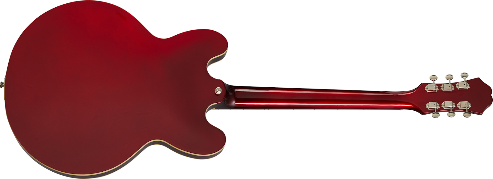 Epiphone Riviera Original Archtop 2mh Ht Lau - Sparkling Burgundy Top - Semi-Hollow E-Gitarre - Variation 1