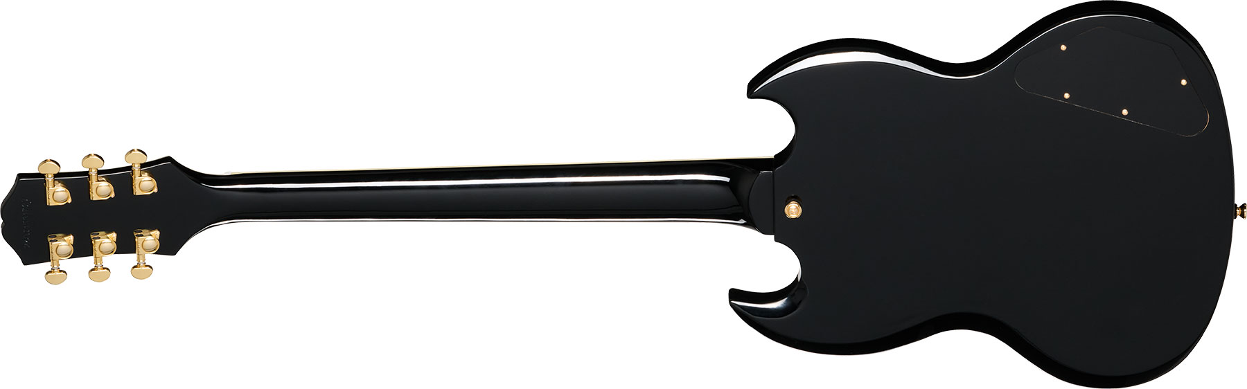 Epiphone Sg Custom Lh Insp. By Gibson Modern Gaucher 2h Ht Eb - Ebony - Double Cut E-Gitarre - Variation 1