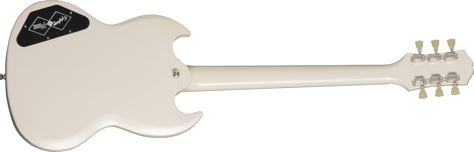 Epiphone Sg Les Paul Standard 1961 2h Ht Lau - Aged Classic White - Double Cut E-Gitarre - Variation 1