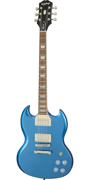 Epiphone Sg Muse Modern 2h Ht Lau - Radio Blue Metallic - Retro-Rock-E-Gitarre - Variation 1