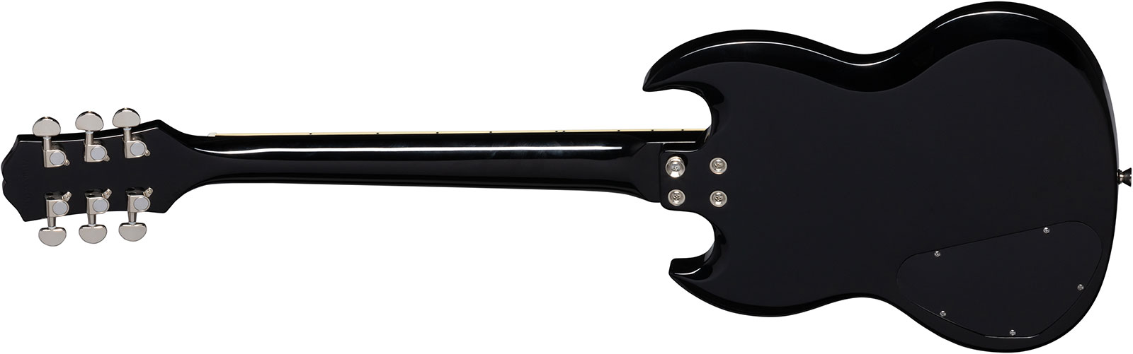 Epiphone Sg Power Players 2h Ht Lau - Dark Matter Ebony - Double Cut E-Gitarre - Variation 1