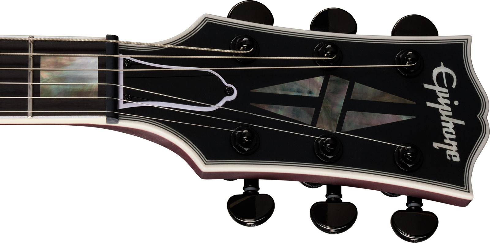 Epiphone Sg Prophecy Modern 2h Fishman Fluence Ht Eb - Crimson Fog Satin - Double Cut E-Gitarre - Variation 4