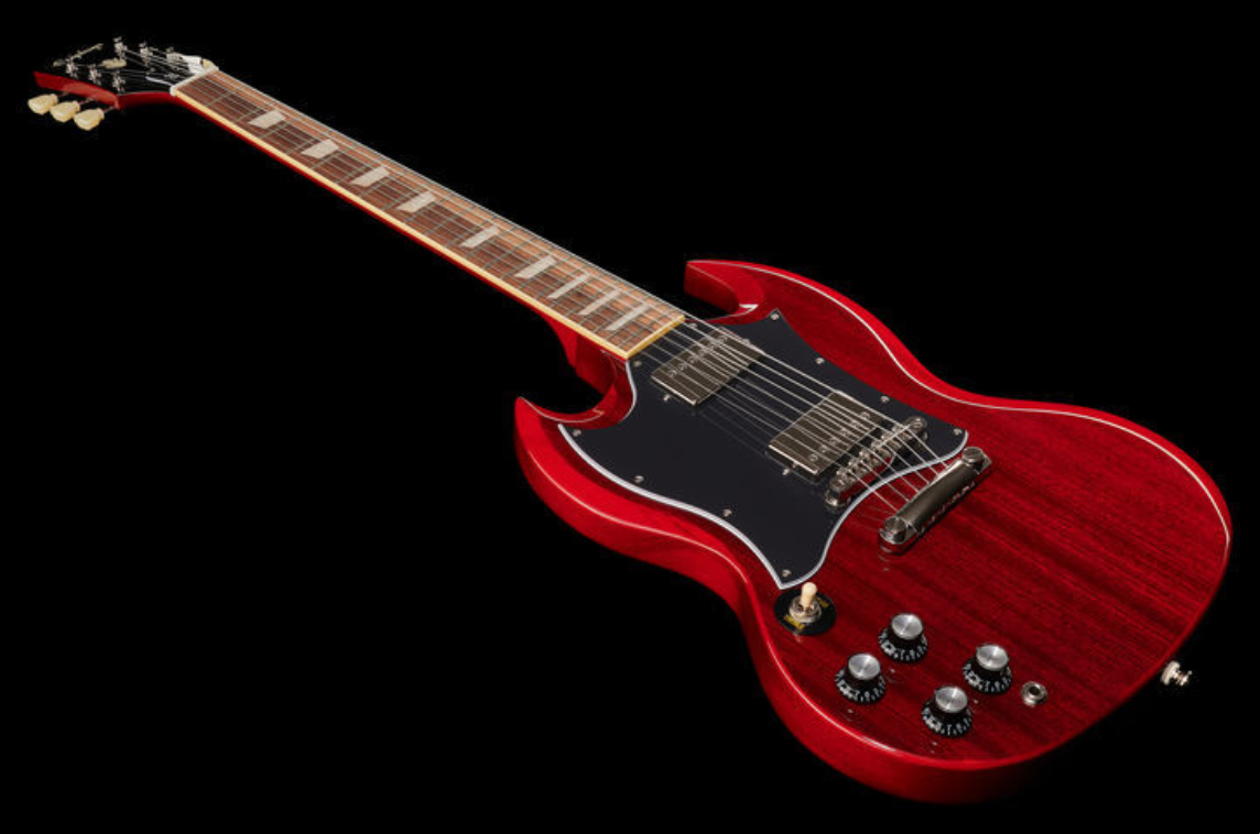 Epiphone Sg Standard Gaucher 2h Ht Lau - Cherry - E-Gitarre für Linkshänder - Variation 1