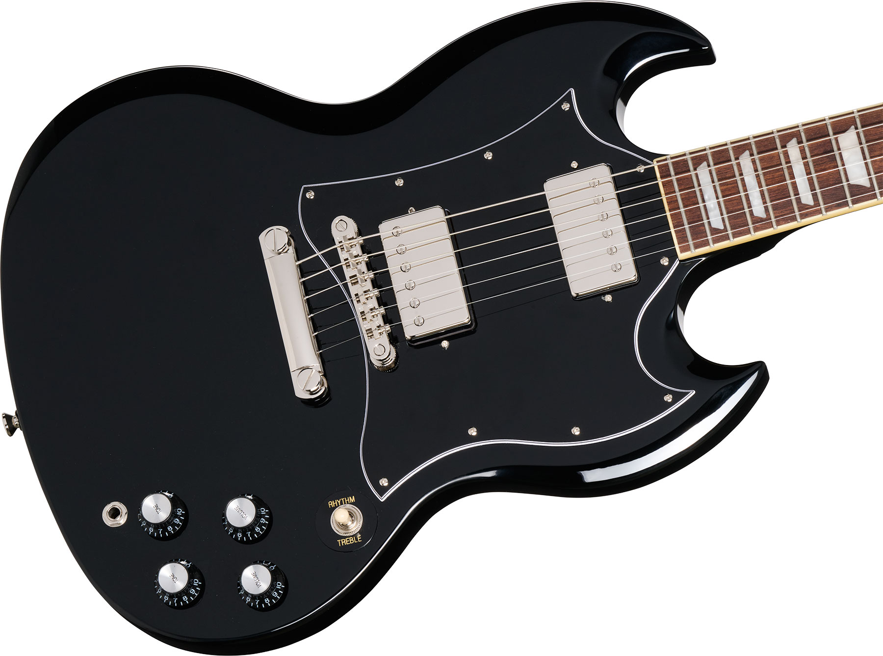Epiphone Sg Standard I.b. Modern 2h Ht Lau - Ebony - Double Cut E-Gitarre - Variation 3