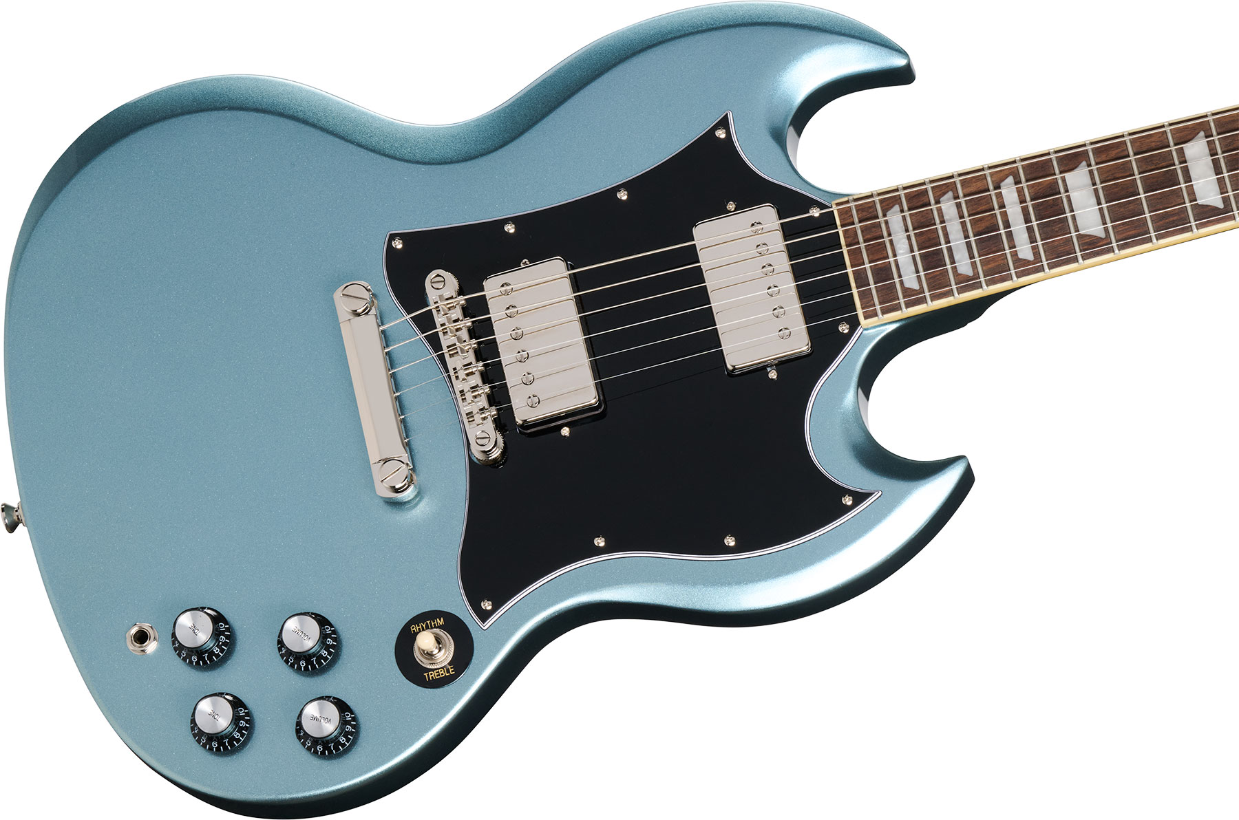 Epiphone Sg Standard Insp. By Gibson 2h Ht Lau - Pelham Blue - Double Cut E-Gitarre - Variation 3