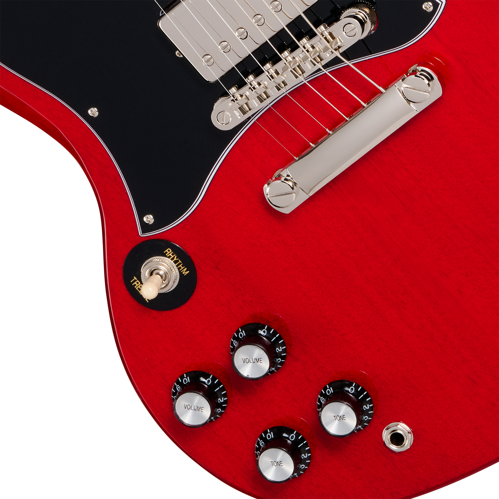 Epiphone Sg Standard Lh Ibg Gaucher 2h Ht Rw - Cherry - Double Cut E-Gitarre - Variation 3