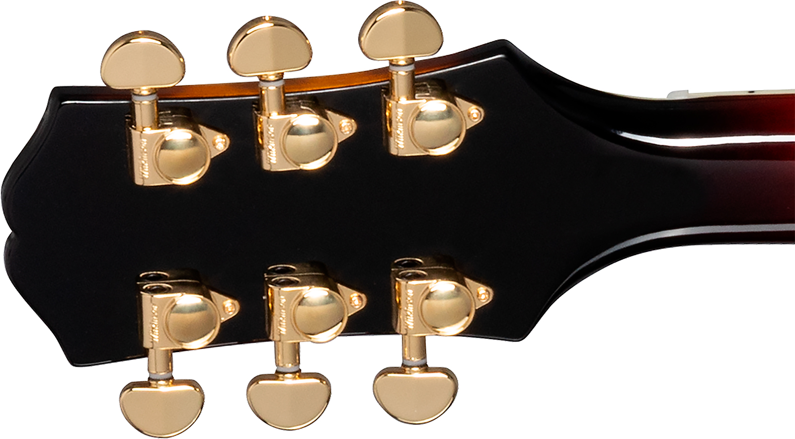 Epiphone Sheraton Lh Original Archtops Gaucher 2mh Ht Rw - Vintage Sunburst - Semi-Hollow E-Gitarre - Variation 5