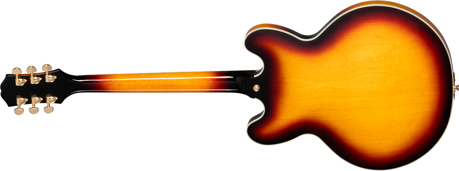 Epiphone Sheraton Original Archtop 2mh Ht Rw - Vintage Sunburst - Semi-Hollow E-Gitarre - Variation 1