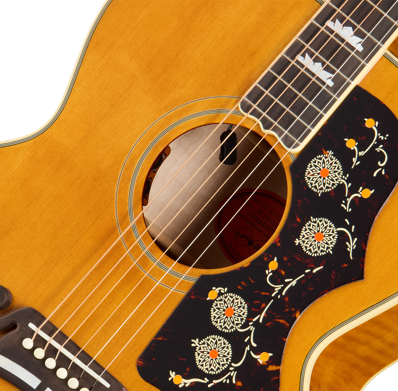 Epiphone Sj200 1957 Reissue Inspired By Gibson Jumbo Epicea Erable Rw - Antique Natural - Folk-Gitarre - Variation 3