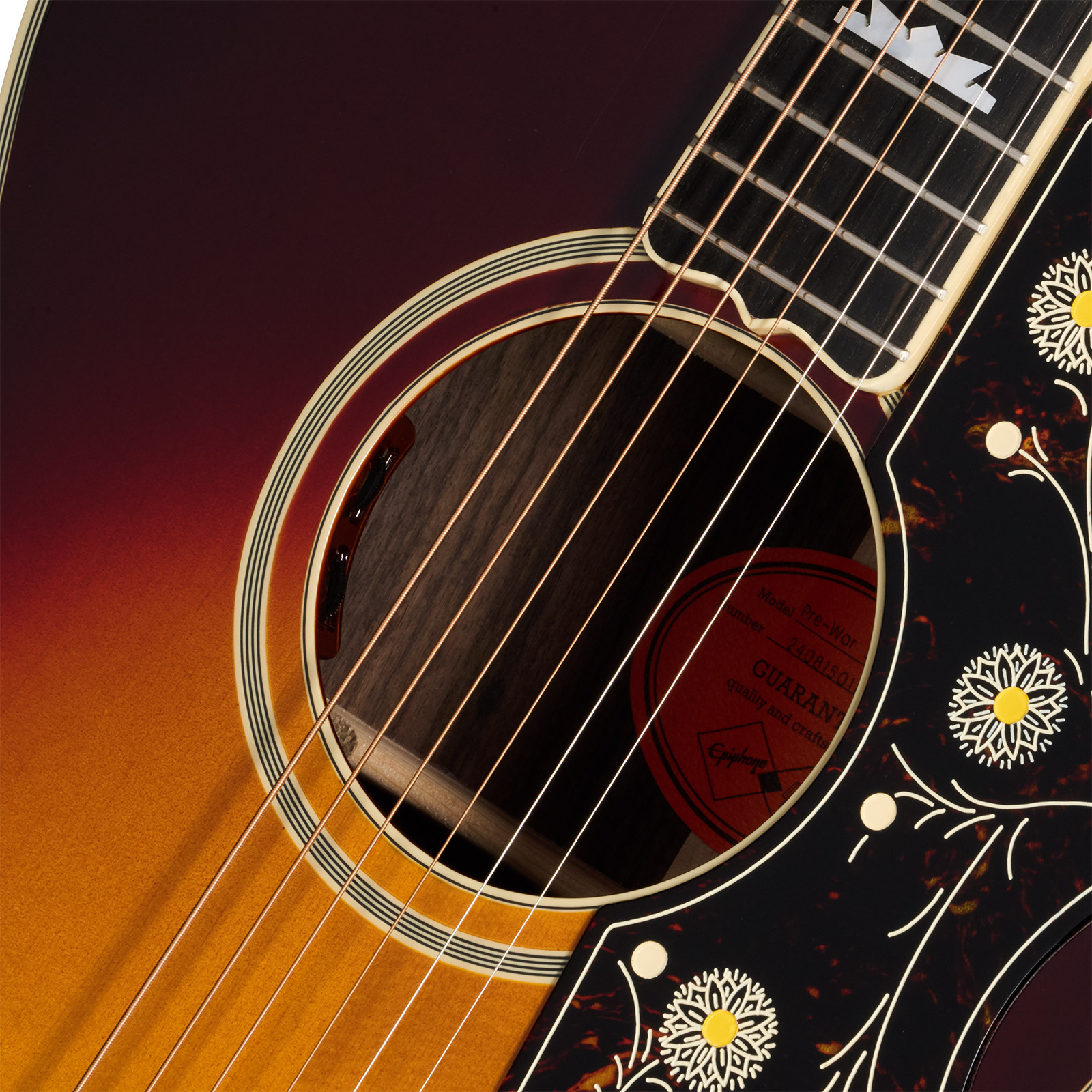 Epiphone Sj200 1957 Reissue Inspired By Gibson Jumbo Epicea Erable Rw - Antique Vintage Sunburst - Folk-Gitarre - Variation 3