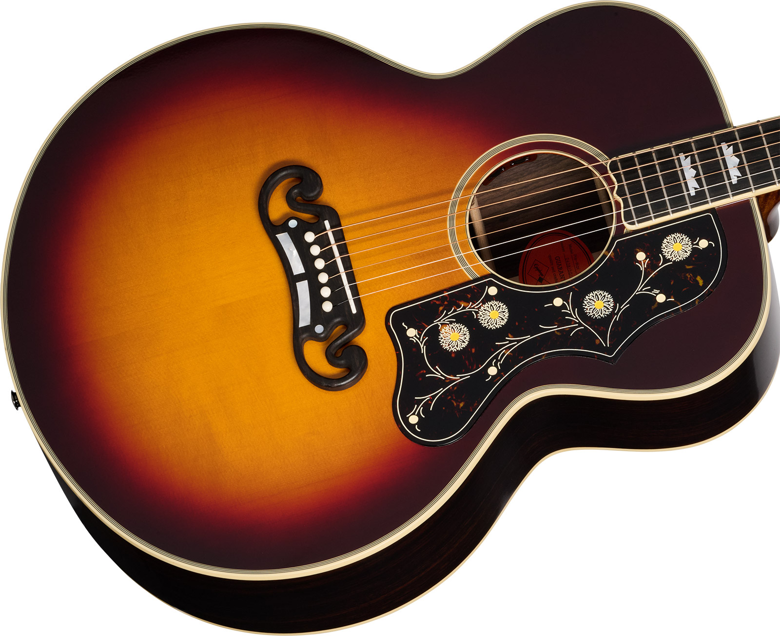 Epiphone Sj200 Pre War Rosewood Reissue Inspired By Gibson Jumbo Epicea Palissandre Eb - Vintage Sunburst - Folk-Gitarre - Variation 2