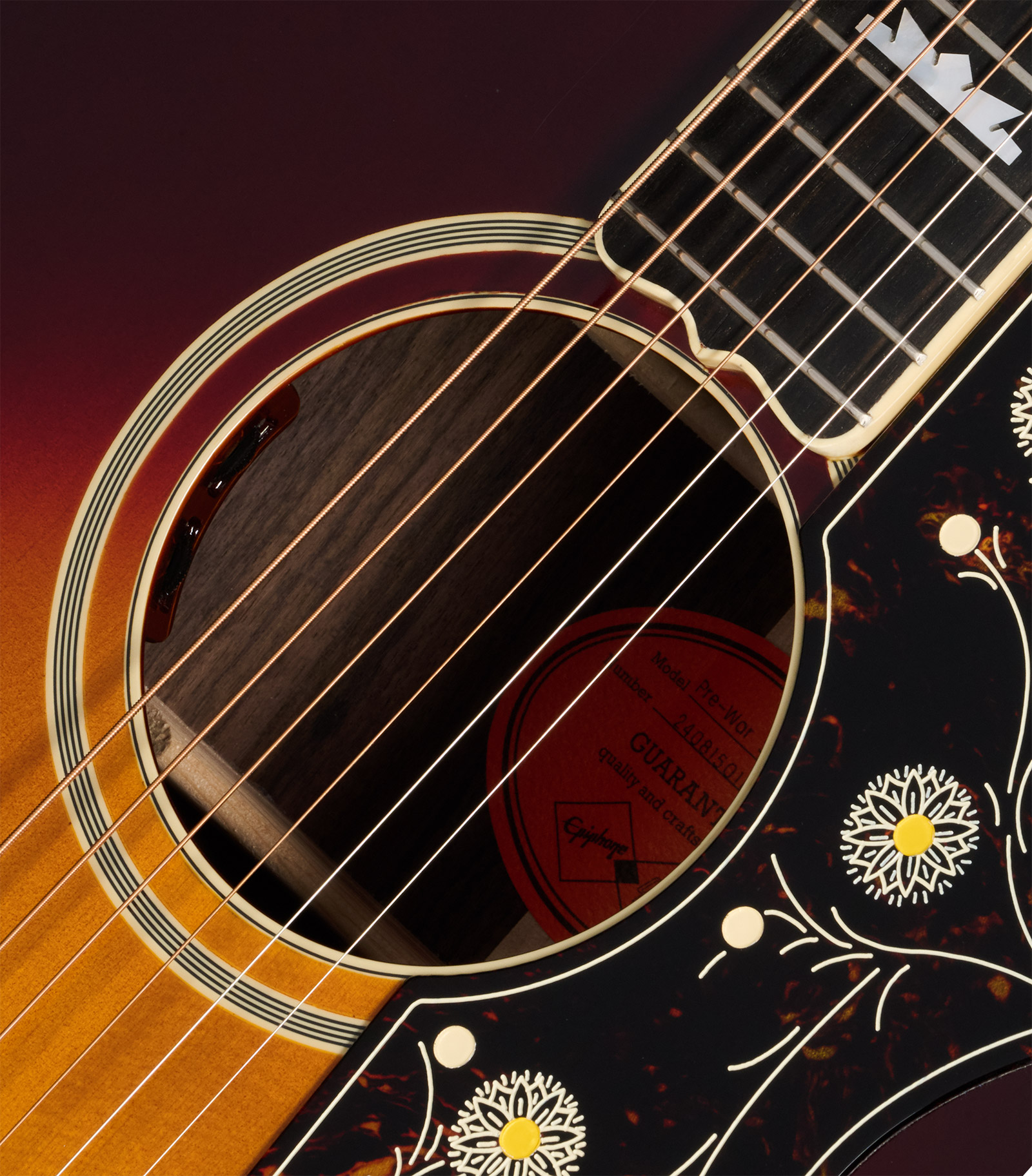 Epiphone Sj200 Pre War Rosewood Reissue Inspired By Gibson Jumbo Epicea Palissandre Eb - Vintage Sunburst - Folk-Gitarre - Variation 3
