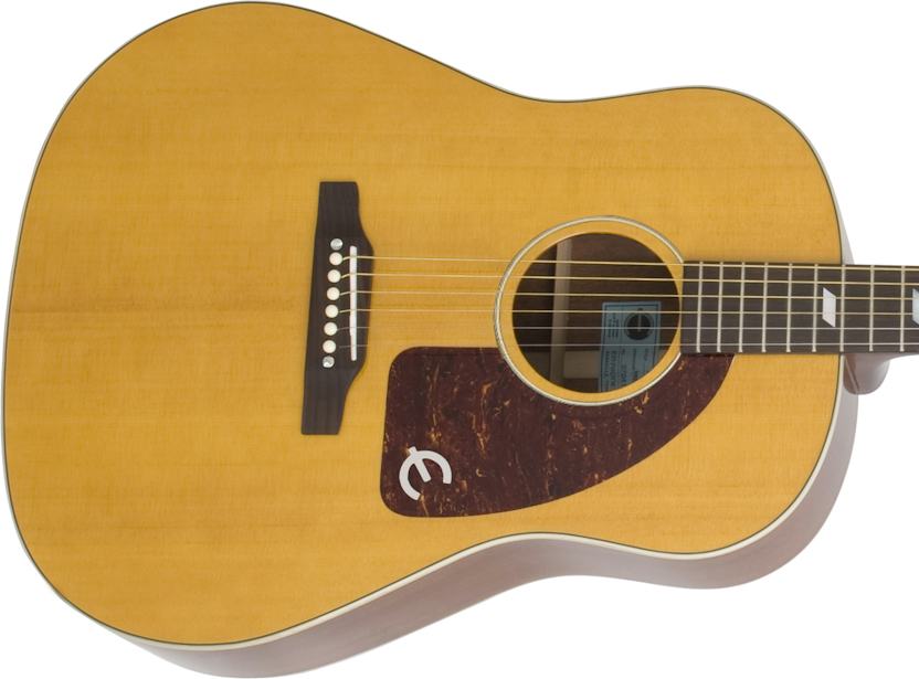 Epiphone Texan Usa Dreadnought Epicea Acajou Rw - Antique Natural - Elektroakustische Gitarre - Variation 1