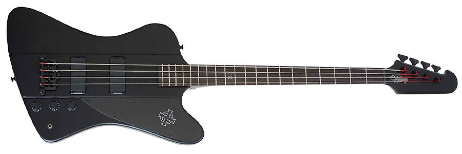 Epiphone Thunderbird-iv Goth Bh - Pitch Black - Solidbody E-bass - Variation 2