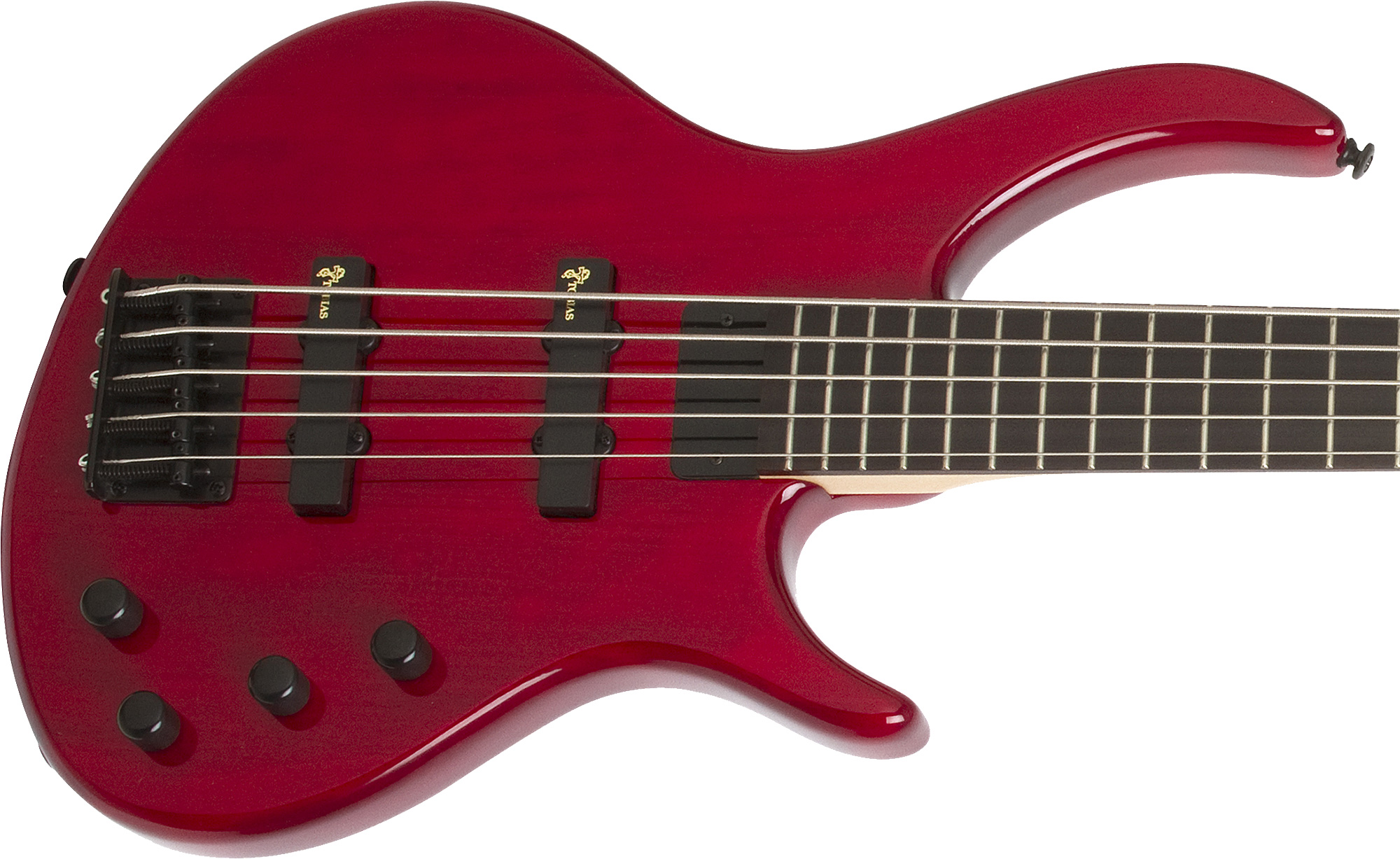 Epiphone Toby Deluxe V Bass Bh - Trans Red - Solidbody E-bass - Variation 1