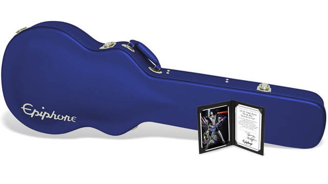 Epiphone Tommy Thayer Les Paul Electric Blue Outfit Signature 2h Ht Lau - Blue - Single-Cut-E-Gitarre - Variation 4