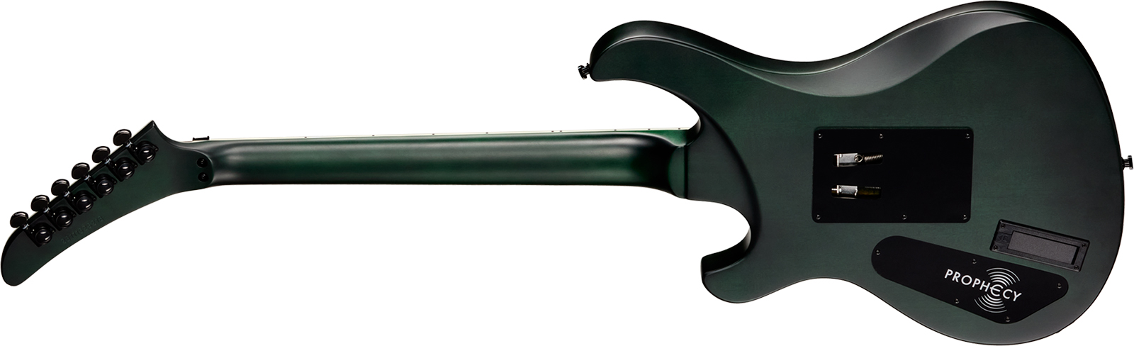 Epiphone Victory Prophecy Modern 2h Fishman Fluence Ht Eb - Aqua Smoke Satin - E-Gitarre in Str-Form - Variation 1