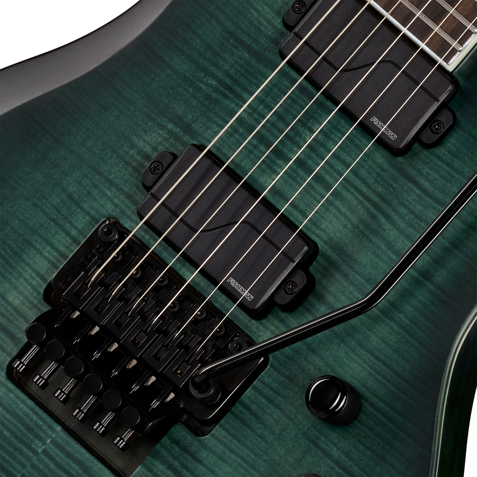 Epiphone Victory Prophecy Modern 2h Fishman Fluence Ht Eb - Aqua Smoke Satin - E-Gitarre in Str-Form - Variation 2