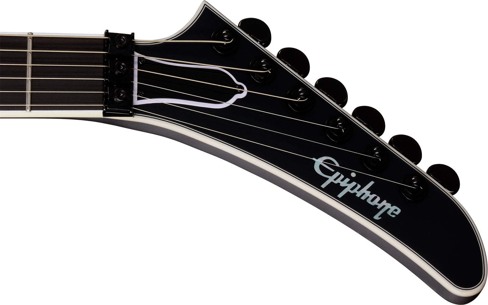Epiphone Victory Prophecy Modern 2h Fishman Fluence Ht Eb - Obsidian Storm Satin - E-Gitarre in Str-Form - Variation 5