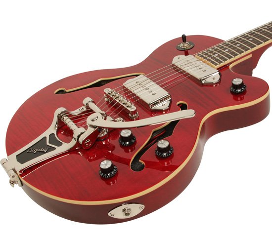 Epiphone Wildkat Ltd Bigsby - Wine Red - Semi-Hollow E-Gitarre - Variation 2