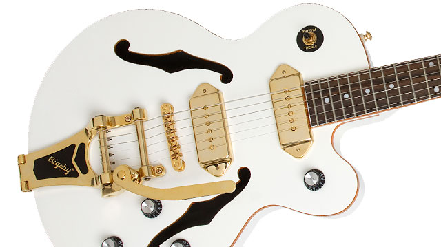 Epiphone Wildkat Royale Gh - Pearl White - Semi-Hollow E-Gitarre - Variation 2