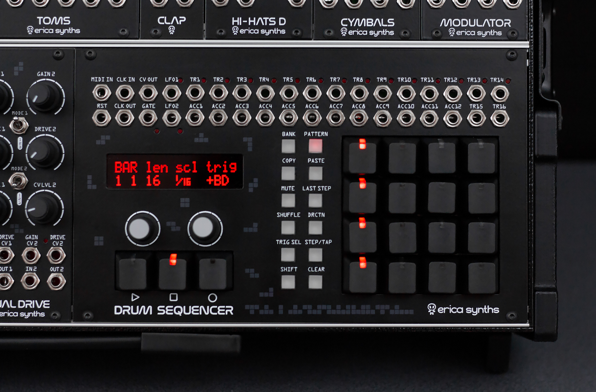 Erica Synths Techno System - Drummaschine - Variation 1