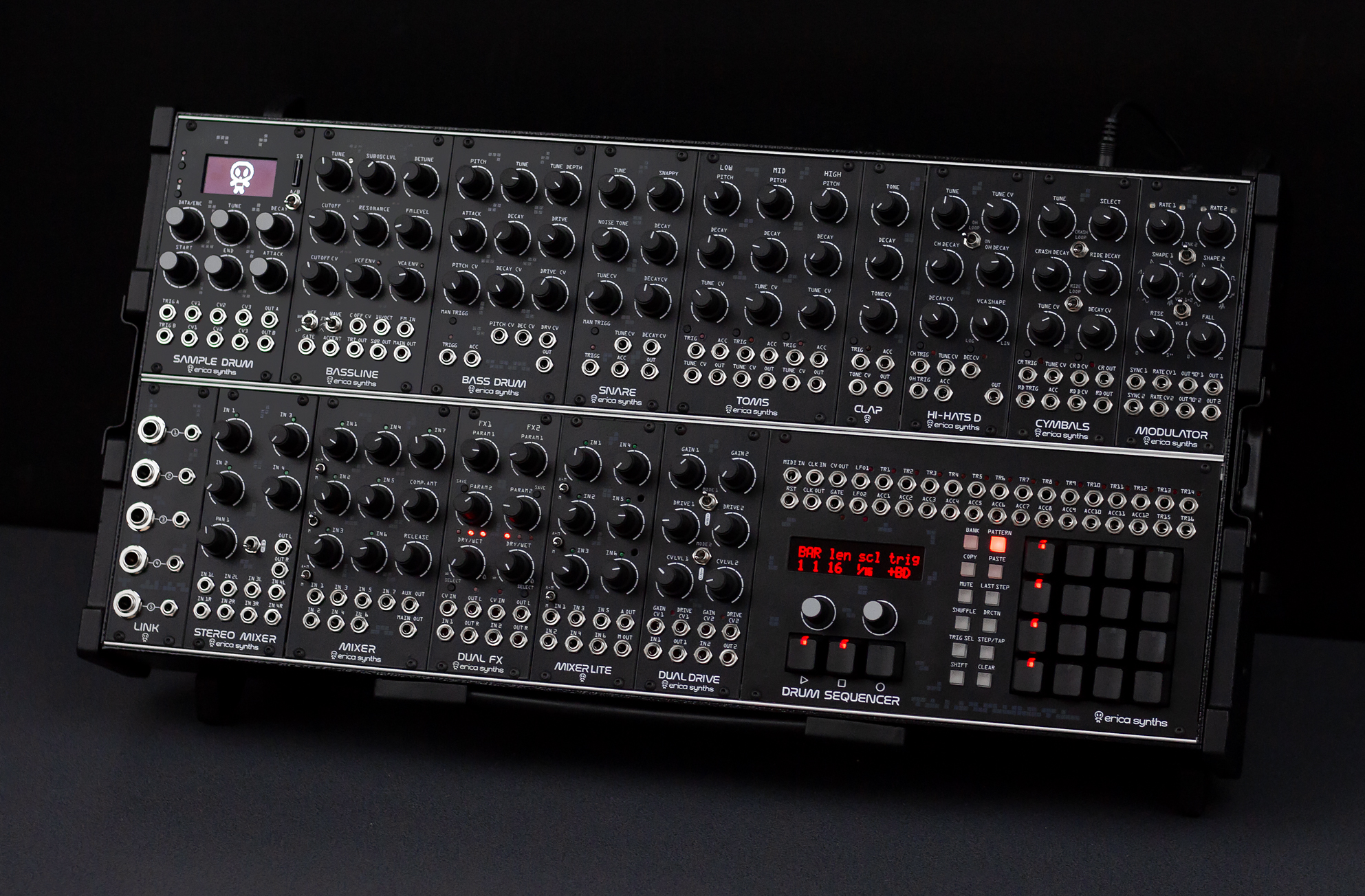 Erica Synths Techno System - Drummaschine - Variation 2