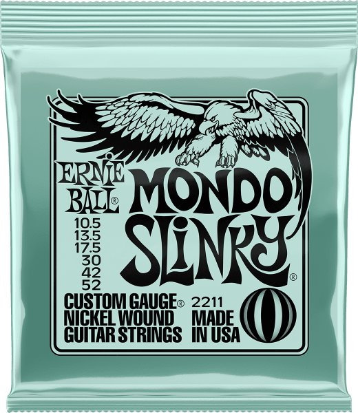 E-gitarren saiten Ernie ball 2211 Mondo Slinky NPS Electric Guitar Strings 10.5-52 - Saitensätze 