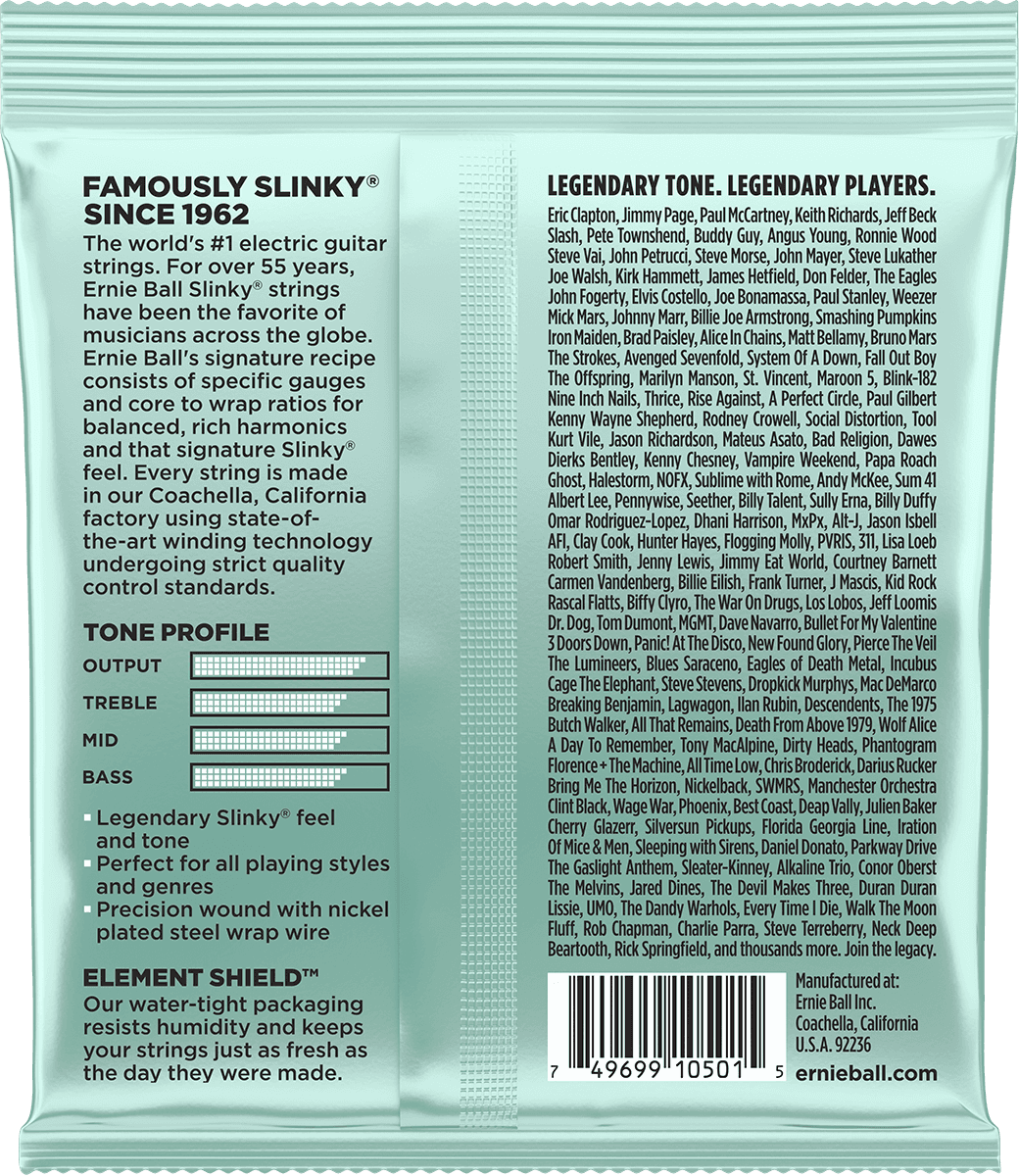 Ernie Ball P02211 Mondo Slinky Nickel Wound Electric Guitar 6c 10.5-52 - E-Gitarren Saiten - Variation 1