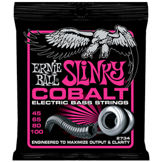 Ernie Ball Jeu De 4 Cordes Bass (4) 2734 Slinky Cobalt 45-100 - E-Bass Saiten - Variation 1