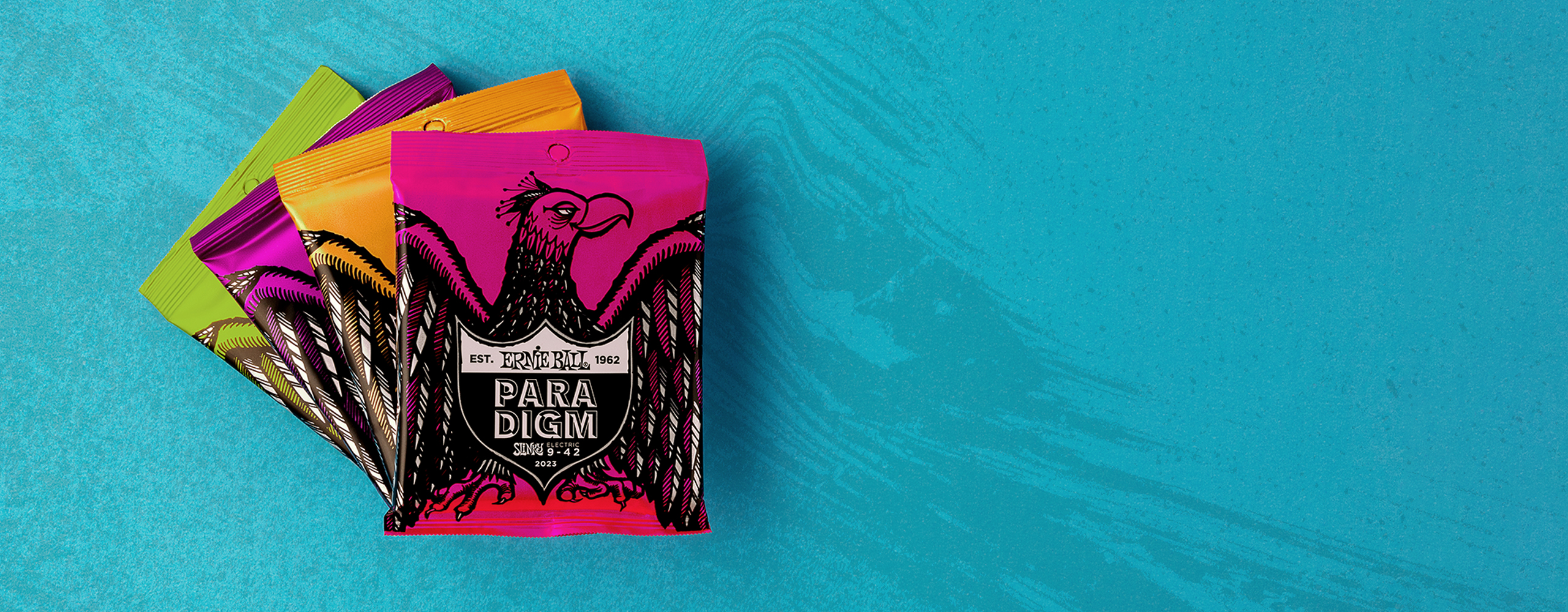 Ernie Ball Jeu De 6 Cordes Folk (3x Set) 3316 Paradigm Phosphor 12-54 - Westerngitarre Saiten - Variation 3