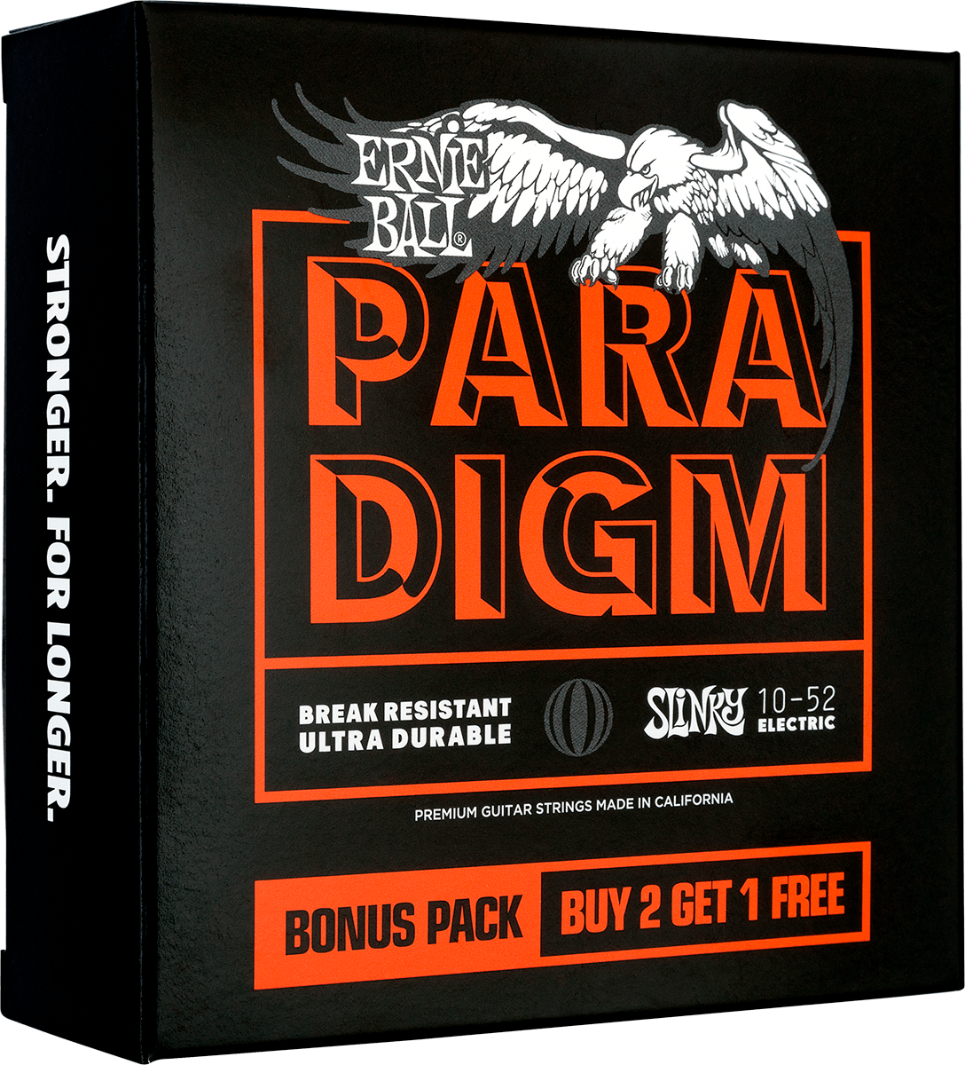 Ernie Ball Jeu De 6 Cordes Electric (3x Set) 3365 Paradigm Slinky 10-52 - E-Gitarren Saiten - Variation 1