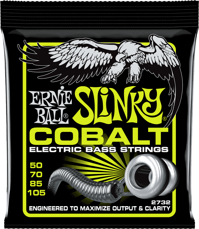 Ernie Ball Jeu De 4 Cordes Bass (4) 2732 Slinky Cobalt 50-105 - E-Bass Saiten - Main picture