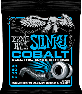 Ernie Ball Jeu De 4 Cordes Bass (4) 2735 Slinky Cobalt 040-095 - E-Bass Saiten - Main picture