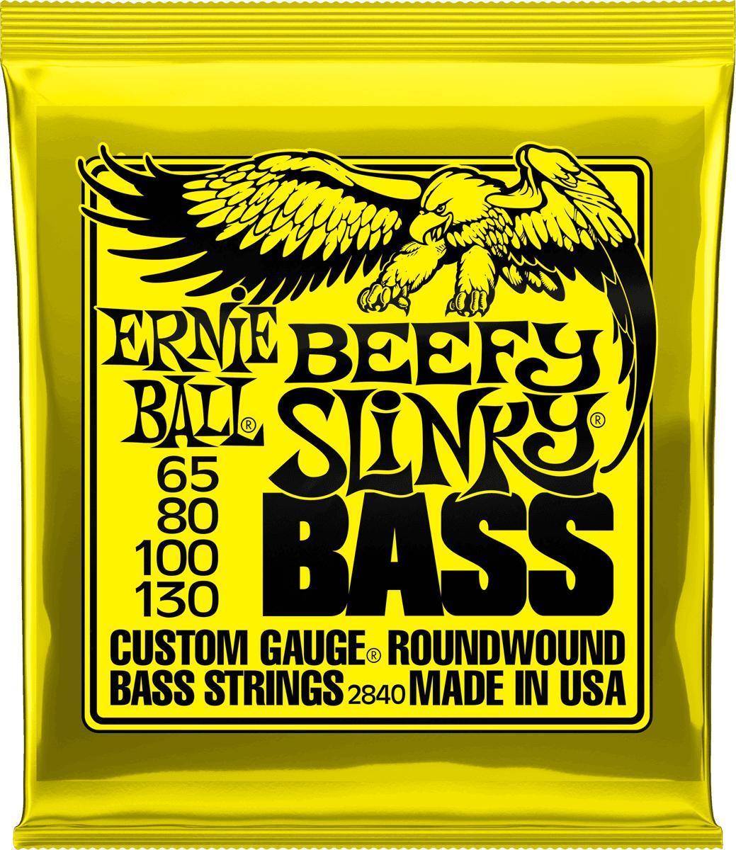 E-bass saiten Ernie ball Bass 2840 Beefy Slinky 65-130