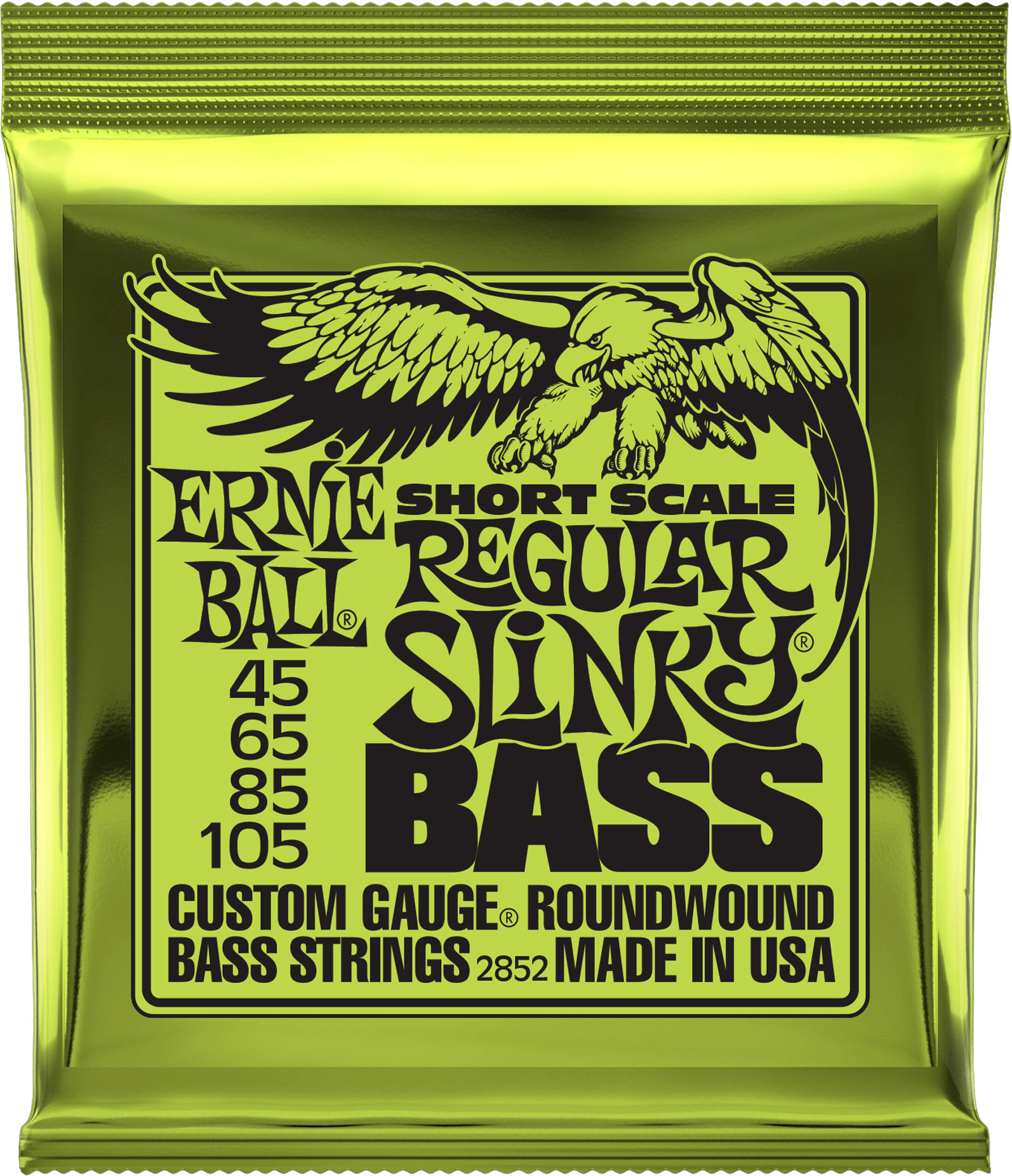 Ernie Ball Jeu De 4 Cordes Bass (4) 2852 Regular Slinky Short Scale 45-105 - E-Bass Saiten - Main picture