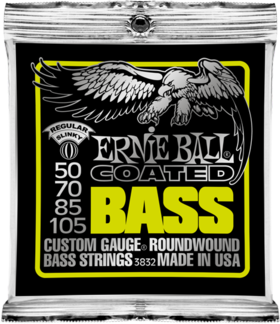 Ernie Ball Jeu De 4 Cordes Bass (4) 3832 Coated Regular Slinky 50-105 - E-Bass Saiten - Main picture