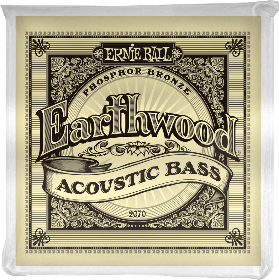 Ernie Ball Jeu De 4 Cordes Bass Acoustic (4) 2070 Earthwood Phosphore Bronze 45-95 - Akustikbass Saiten - Main picture