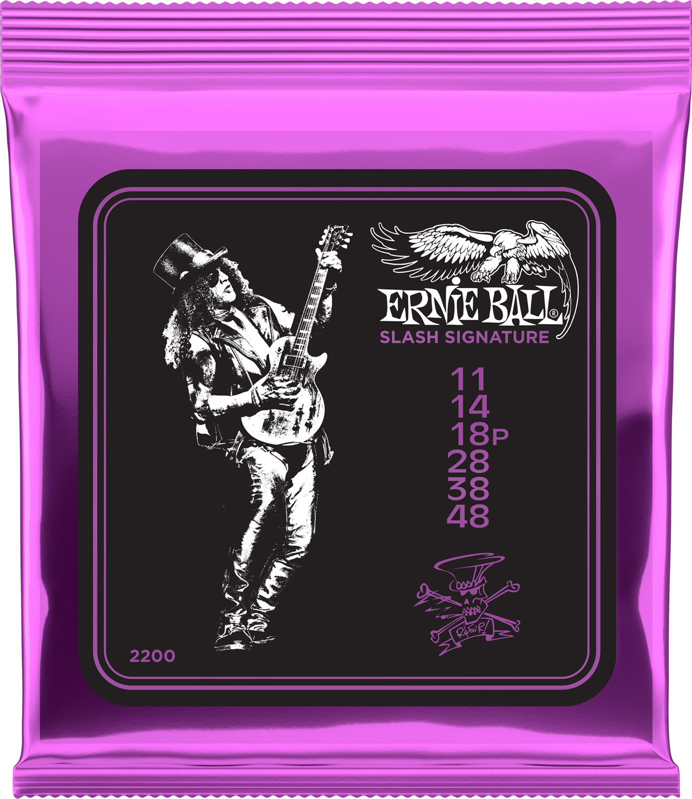 Ernie Ball Jeu De 6 Cordes Cordes électrique Signature Slash - 11-48 - E-Gitarren Saiten - Main picture