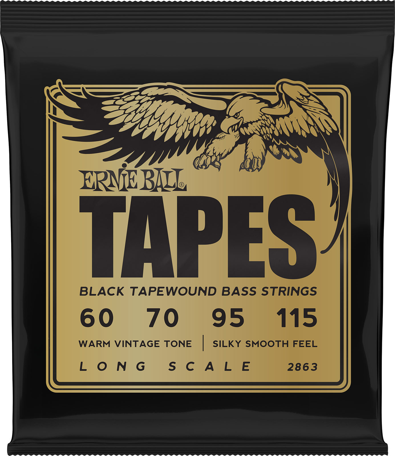 Ernie Ball Jeu De 4 Cordes Cordes Pour Basse électrique Tapes Long Scale 60-115 - E-Bass Saiten - Main picture